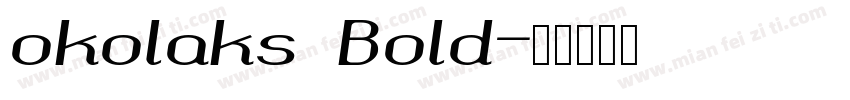 okolaks Bold字体转换